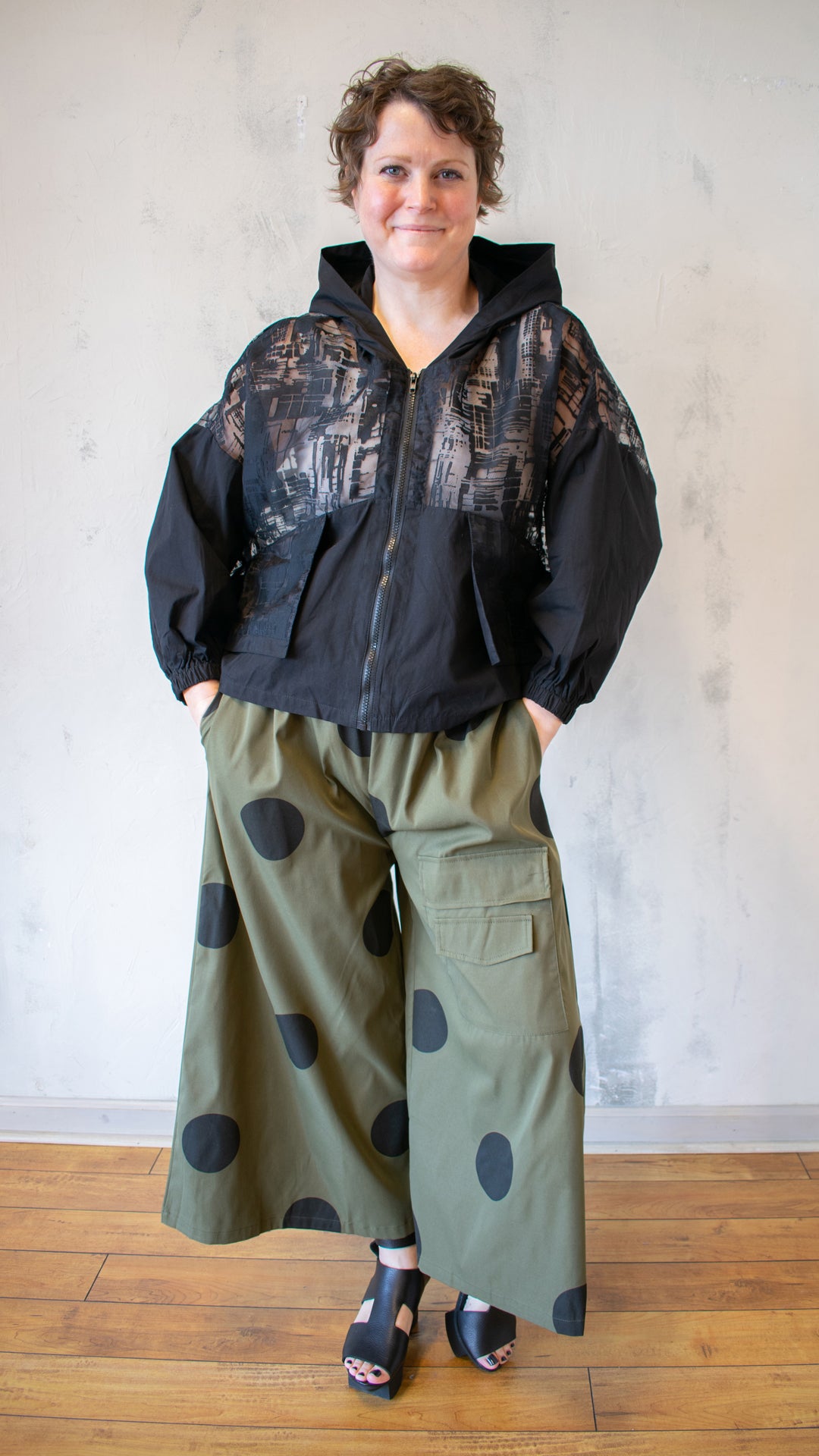 Sheer Hooded Jacket