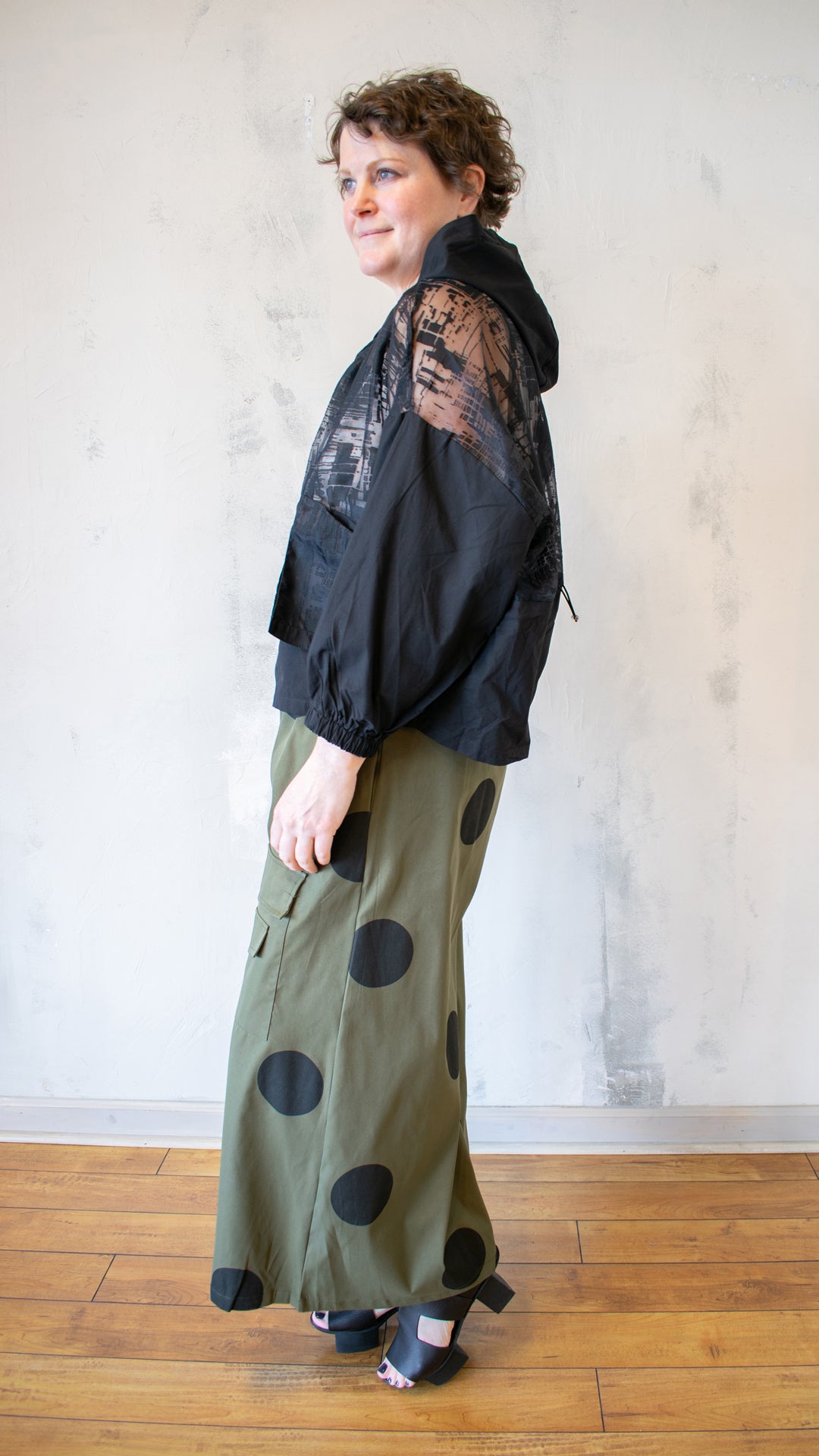 Sheer Hooded Jacket