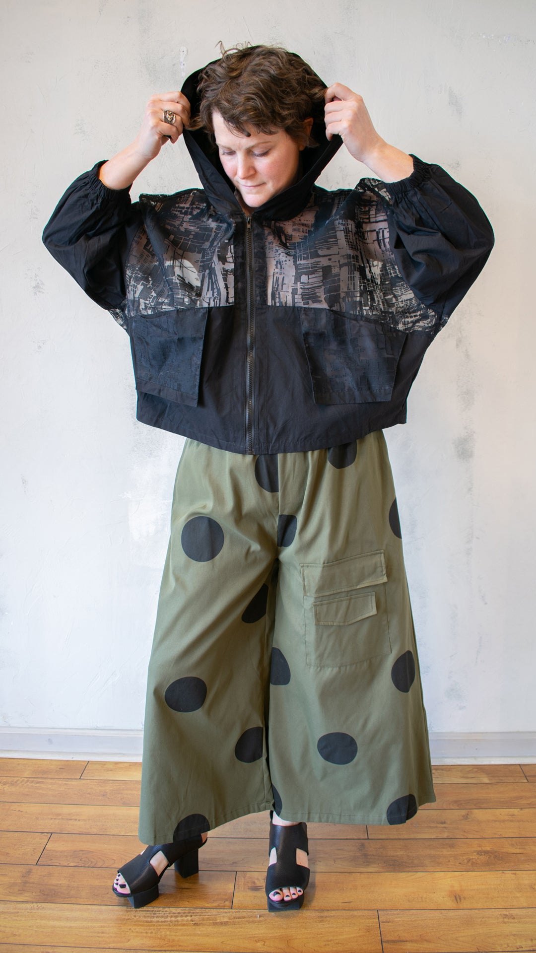 Sheer Hooded Jacket