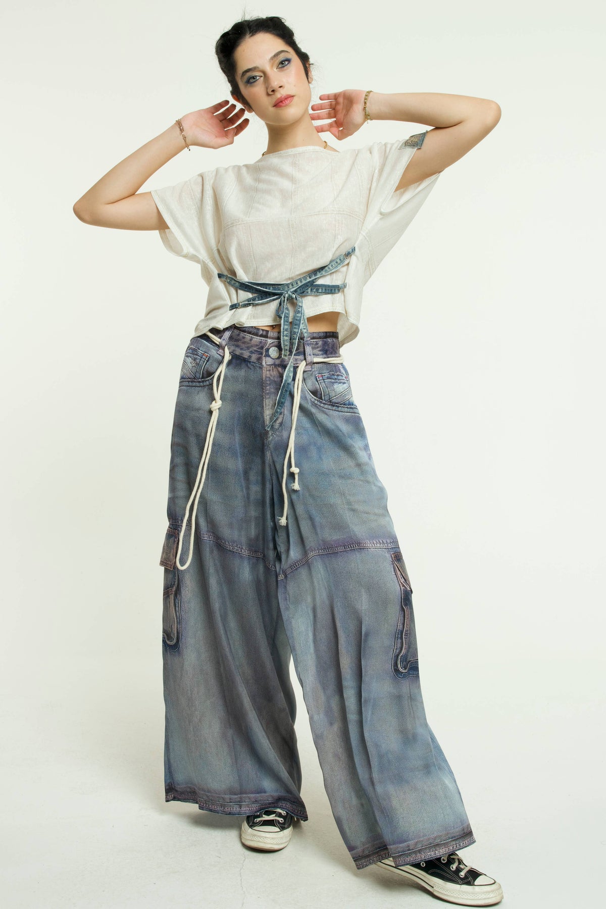 Jeanious Trompe L'Oeil Pant